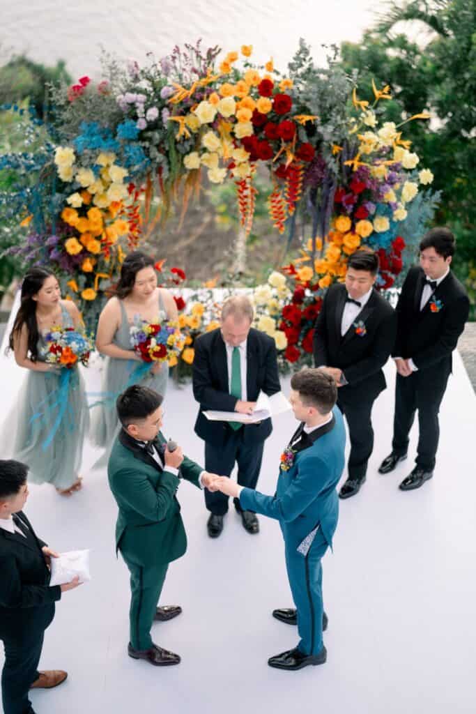 Phuket villa wedding ceremony with celebrant